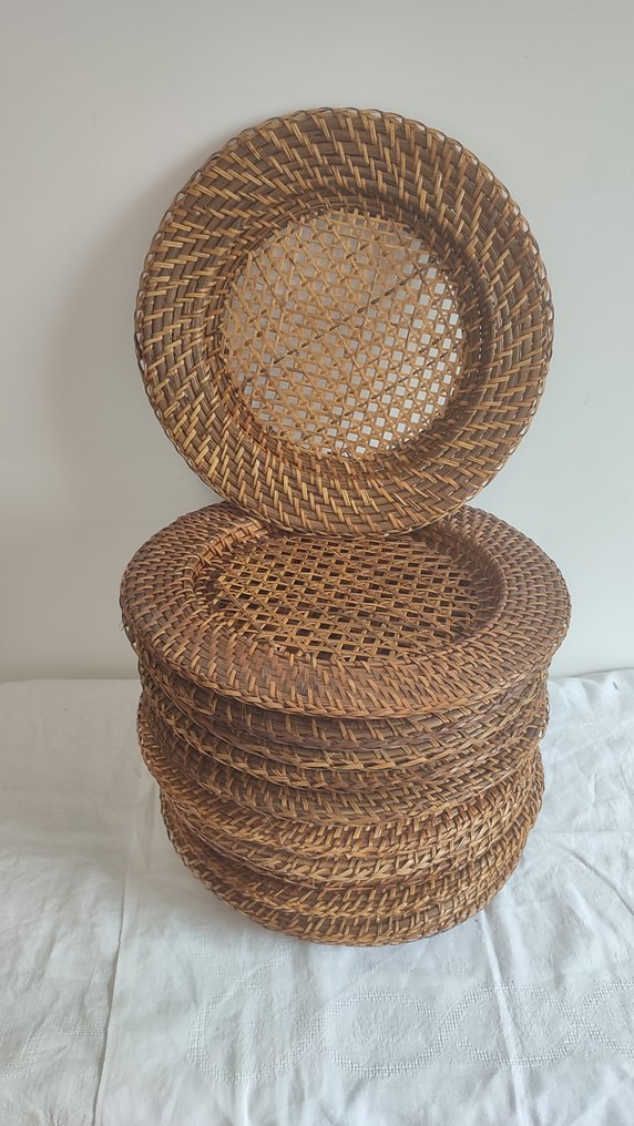 Flamant - Πλάκα φορτιστή (12) - Rattan, Μπαμπού, καναγέ, κλαδί - σερβίρισμα τραπεζιού #4.3