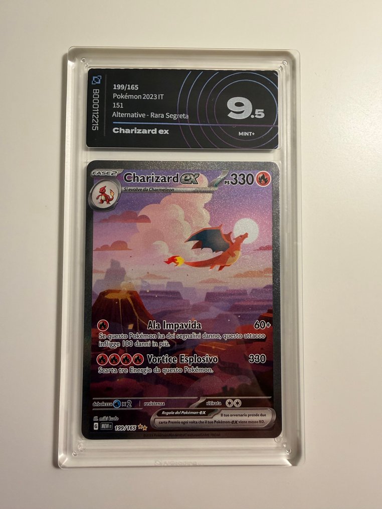 Pokémon - 1 Graded card - Charizard 199/165 Hemmelig sjelden - AI grading 9.5 - Scarlet & Violet - Scarlet & Violet 151 #1.0