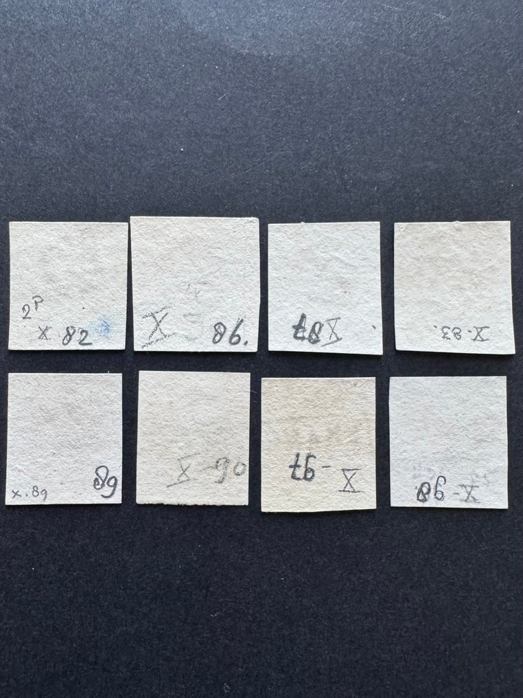 荷蘭 1852 - 威廉三世国王，已放置并定位 - NVPH 2 #1.0