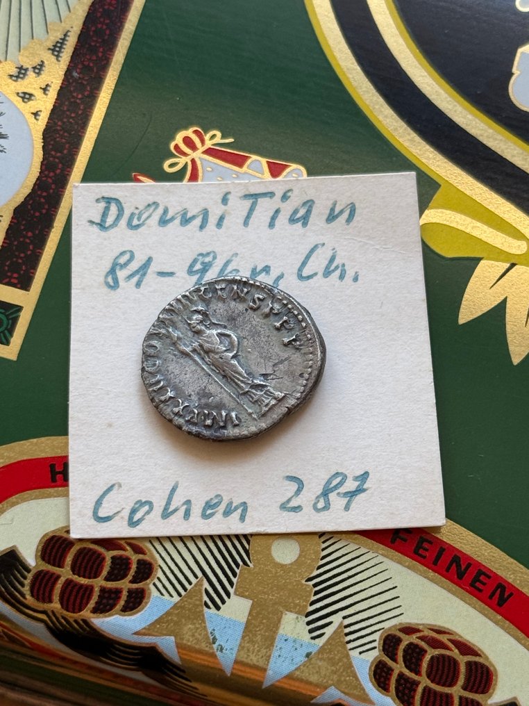 Ρωμαϊκή Αυτοκρατορία. Domitian, als Caesar (AD 69-81). Denarius AD 95-96 Rome. Minerva (χωρίς τιμή ασφαλείας) #4.3