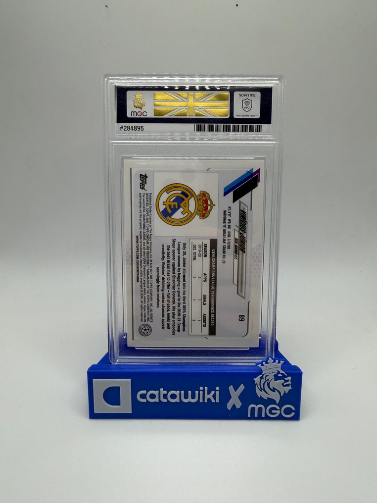 2021 Topps Chrome Vinicius Jr. No.089 Parallellkort, Foil - MGC 10 - 1 Graded card #1.0