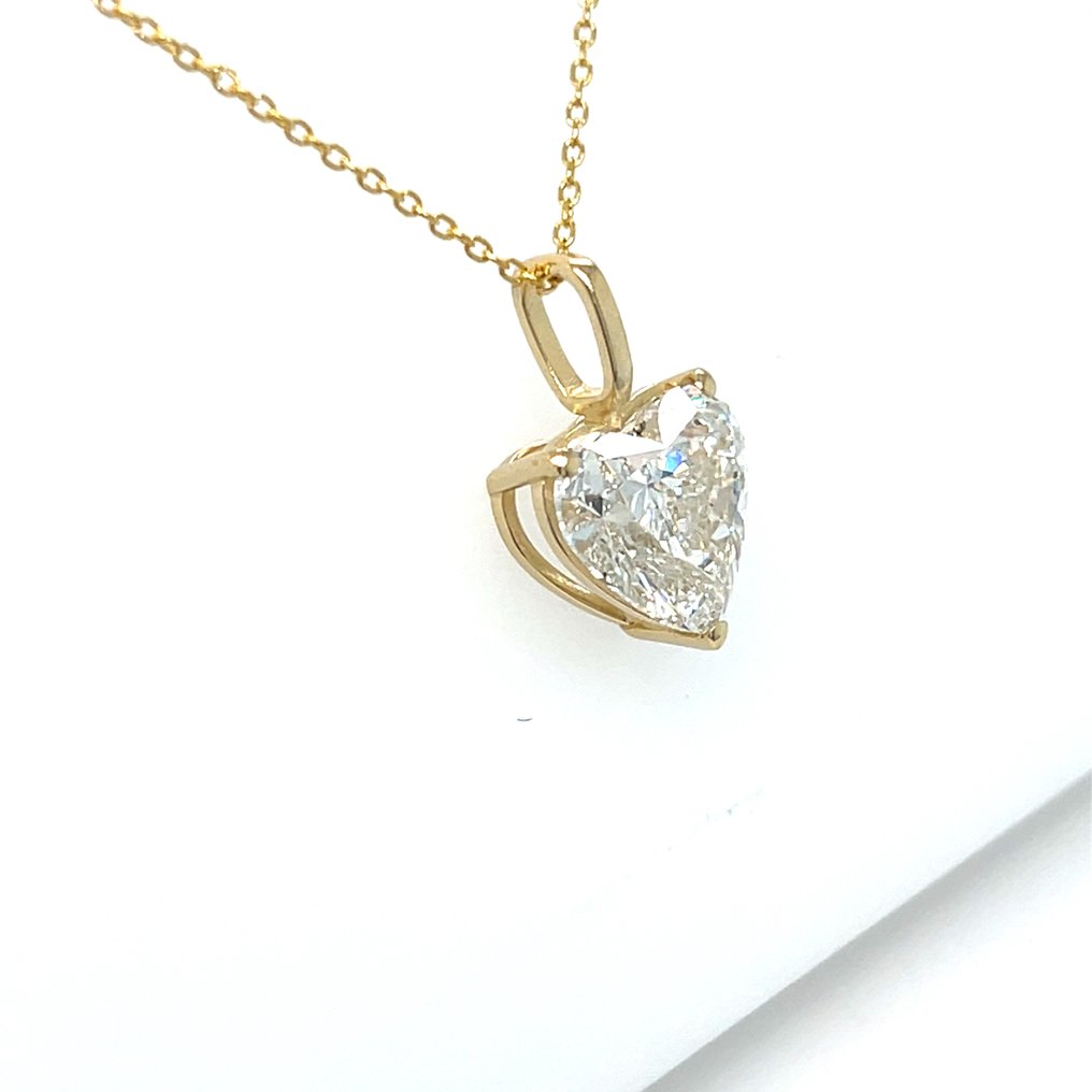 Κολιέ - 14 καράτια Κίτρινο χρυσό -  3.08ct. tw. Διαμάντι (Εργαστηριακής καλλιέργειας) #2.1