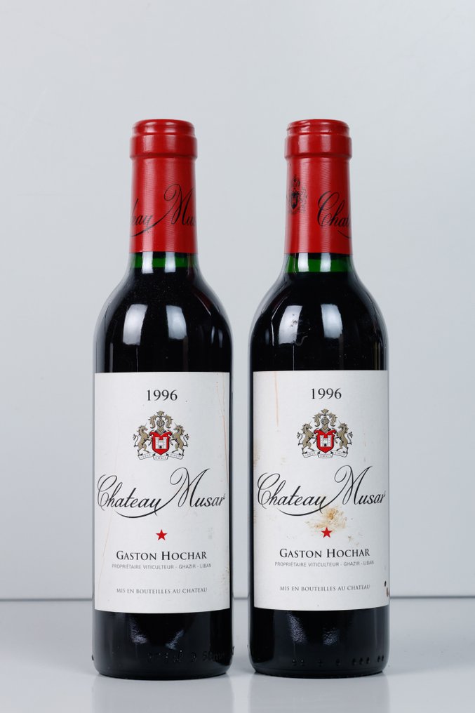 1996 Château Musar - Bekaa Valley - 2 Halvflaskor (0,375L) #1.0