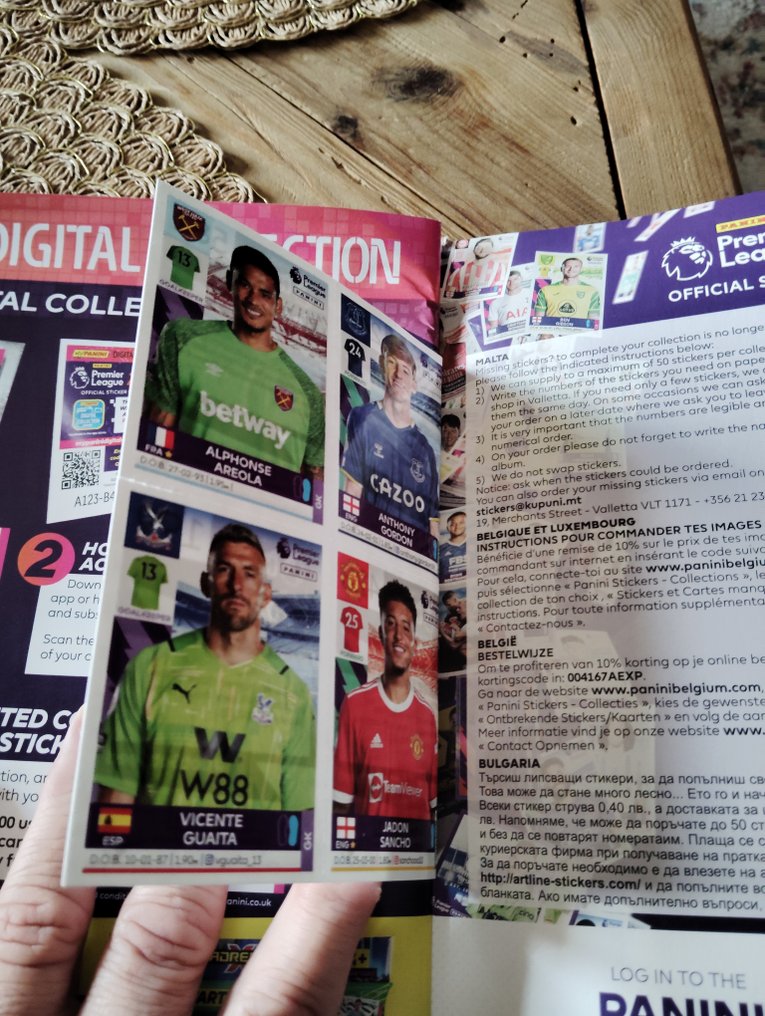 Panini Premier League 2022 - Empty Album + Sealed box - Excelent (EX) #4.3