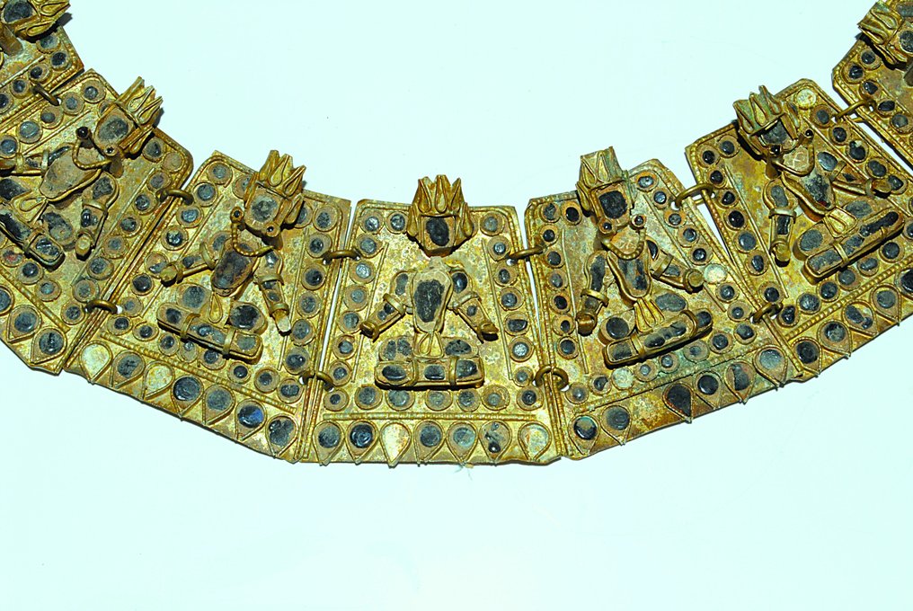 Παλαιά αλυσίδα λαιμού, ντόπιο έθιμο Νεβάρ Χιμάλαγια, τελετουργική αλυσίδα, λεπτομερώς σχεδιασμένη, - Νεπάλ (χωρίς τιμή ασφαλείας) #4.3