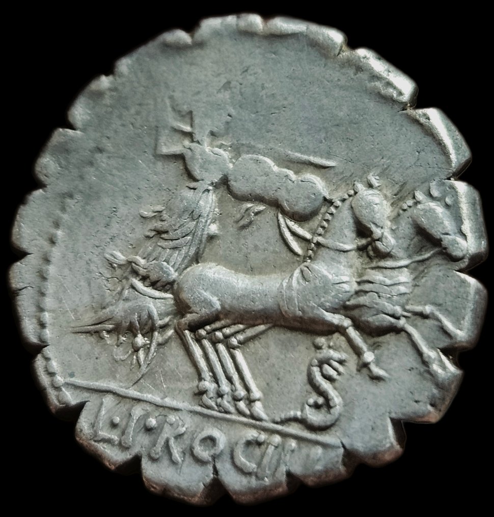 Ρωμαϊκή Δημοκρατία. L. Procilius, 80 BC. Denarius Roma #3.2