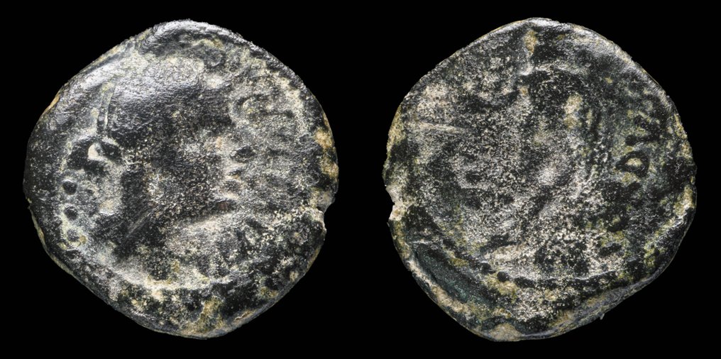 Hispania, Cordvba. Minted between Julius Caesar (Civil War 45-44 B.C.). Semis 46-45 a.C.  (Ingen mindstepris) #1.0