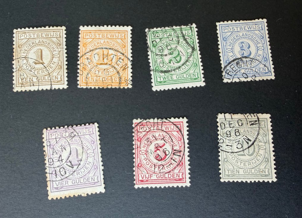 荷蘭  - 列队邮票块、邮证邮票和威廉娜女王 - NVPH V402-V403, PW1-7, Michel 453-456 #1.0