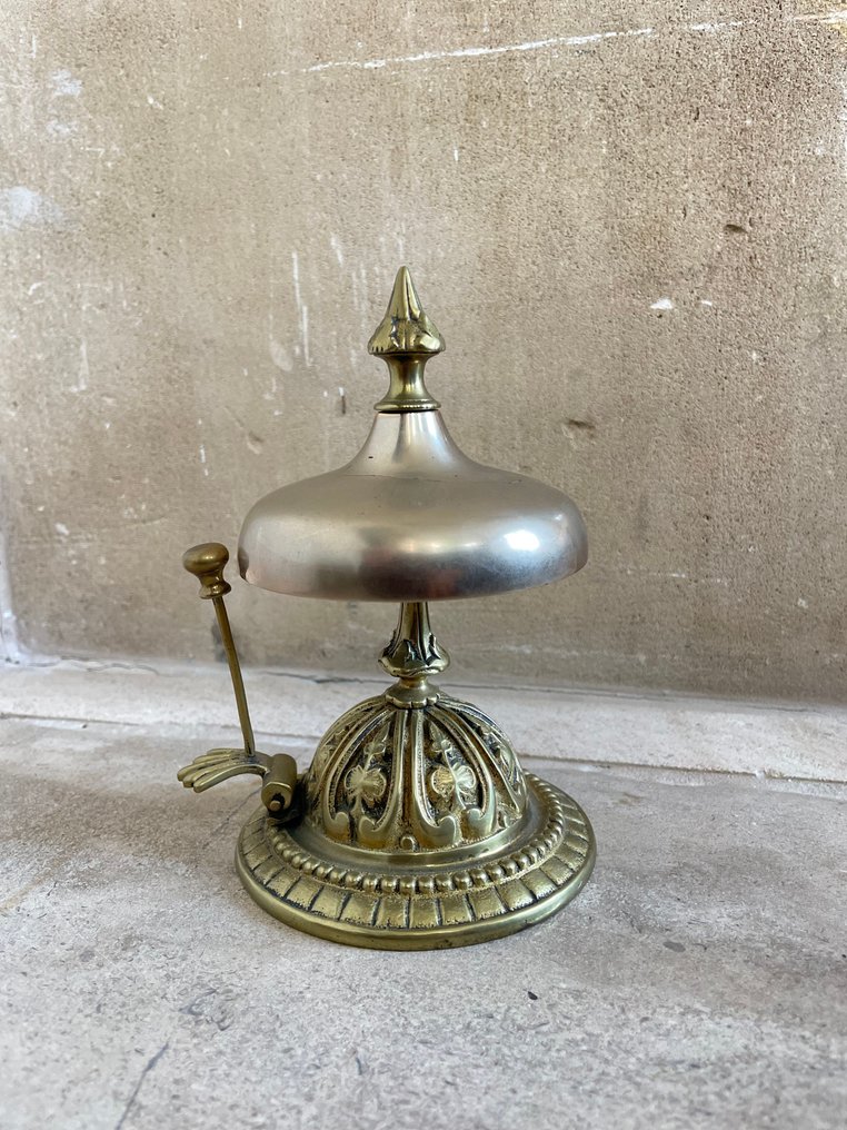 呼叫铃 - 法国 - 罕见的老酒店铃 #1.0