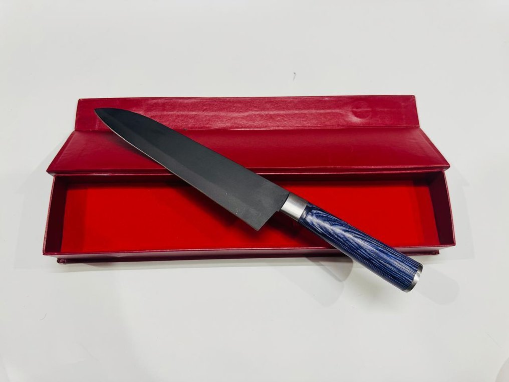 廚刀 - 蔬菜刀 -  日本蔬菜刀（099） - 钢制（Less Steel），异国木柄带盒子 - 日本 - 日本蔬菜刀 #1.0