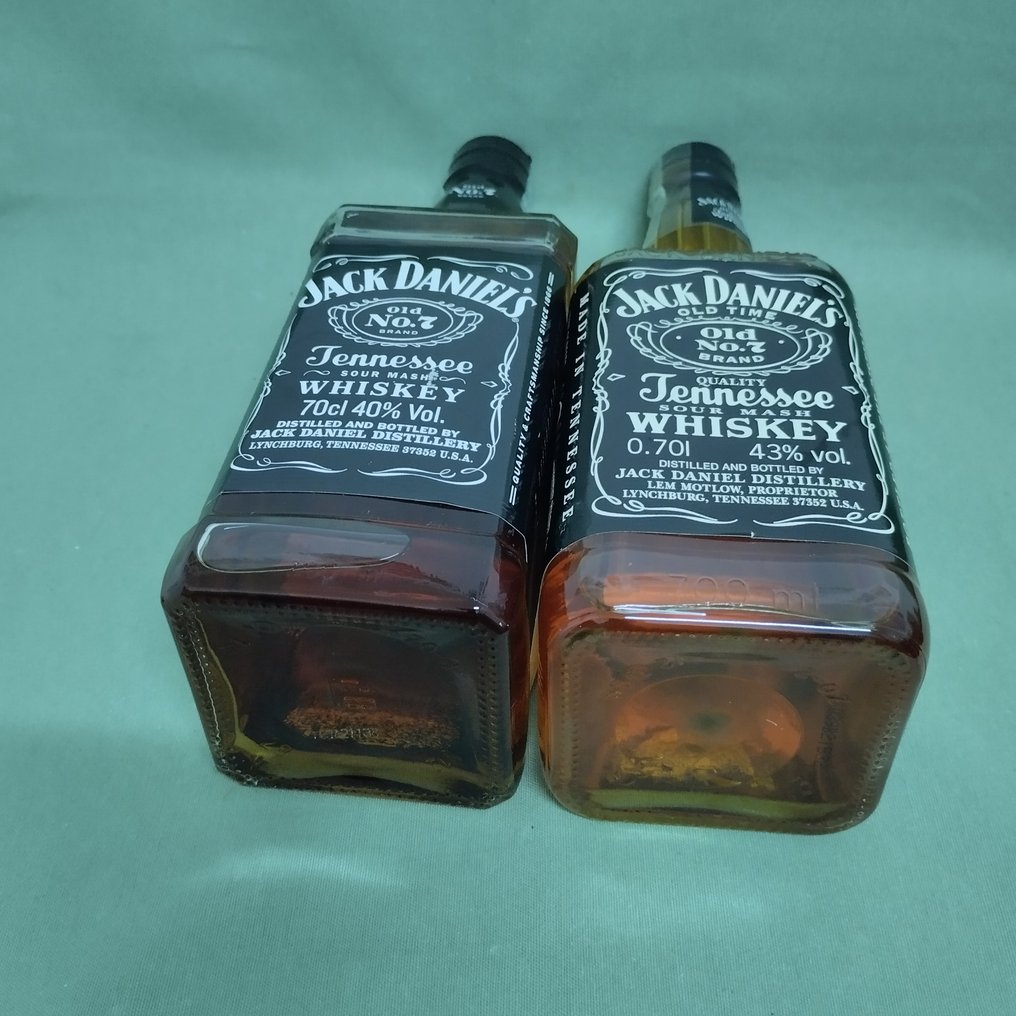 Jack Daniel's Old No 7  - b. Δεκαετία του 1990, Δεκαετία του 1980 - 70cl - 2 μπουκαλιών #2.1