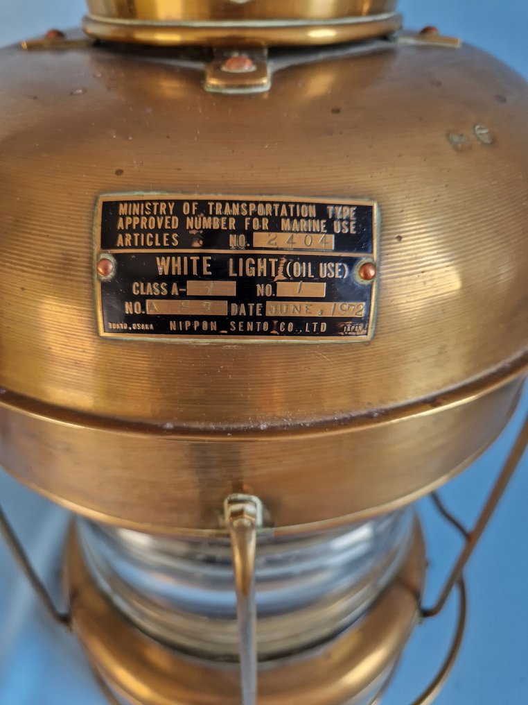 Nippon Sento Co Ltd Navigation lamp - Verre, Laiton #3.2