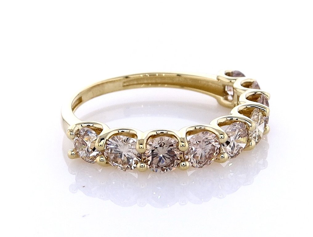 χωρίς τιμή ασφαλείας - Δαχτυλίδι - 14 καράτια Κίτρινο χρυσό -  1.95ct. tw. Διαμάντι (Φυσικού χρώματος) #1.0