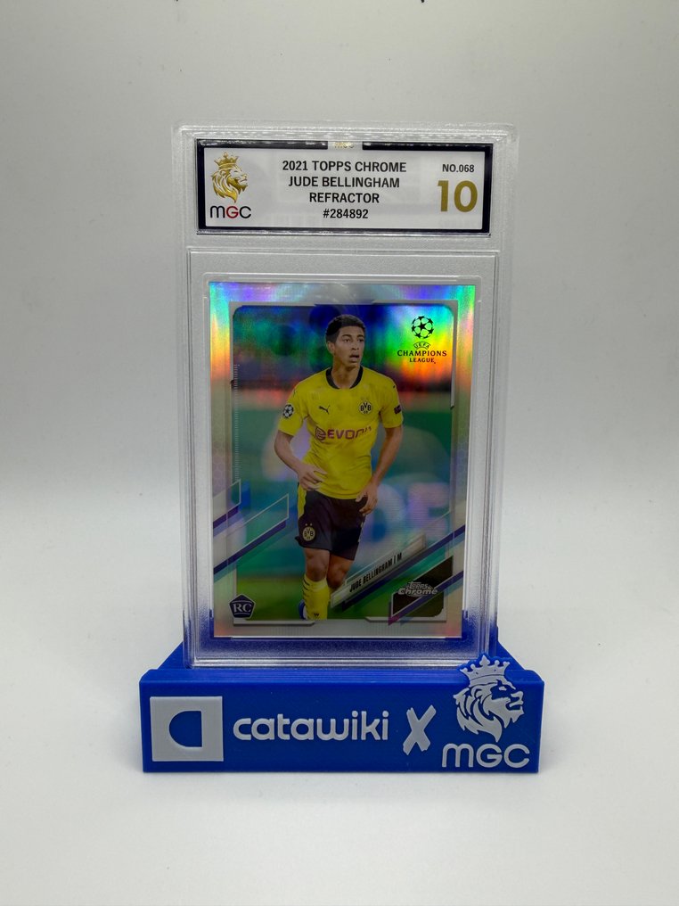 2020/21 Topps Chrome UCL Jude Bellingham No.068 Parallelkort, Graded card - MGC 10 - 1 Graded card #1.0