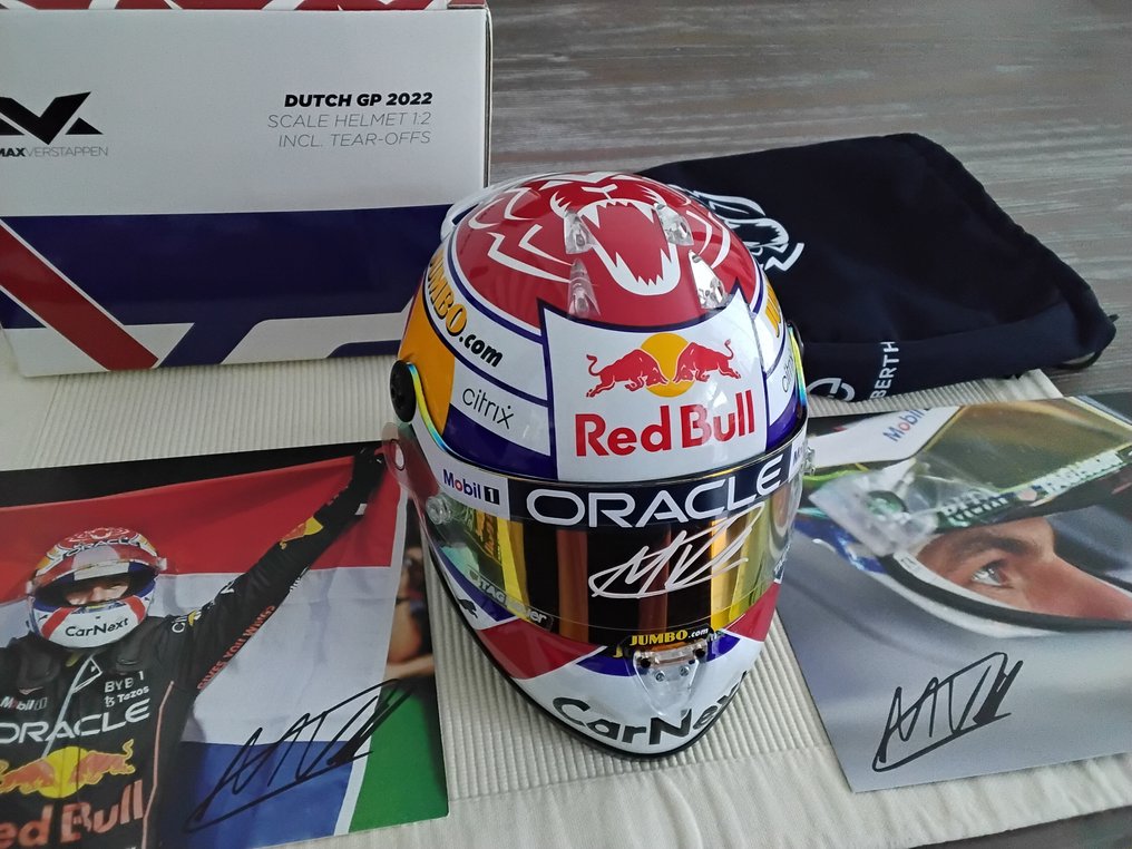 1:2 - Αγωνιστικό αυτοκίνητο μοντελισμού - Schubert Max Verstappen helmet Dutch Gp 2022 - Υπογραφή Περιορισμένης Έκδοσης #3.2