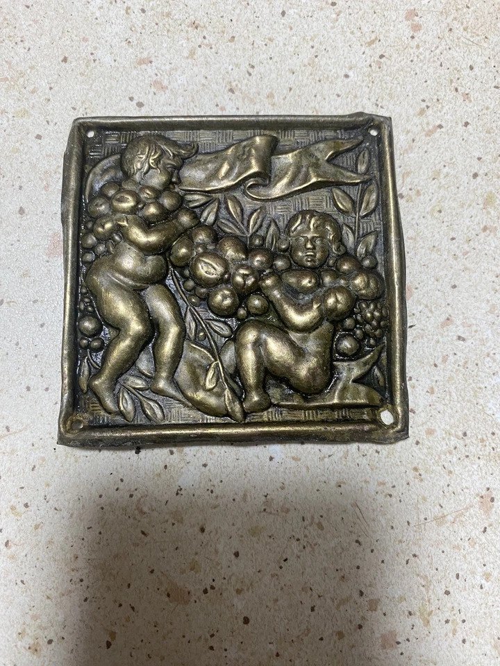 Skulptur, putti - 0 cm - Patinerat brons #1.0