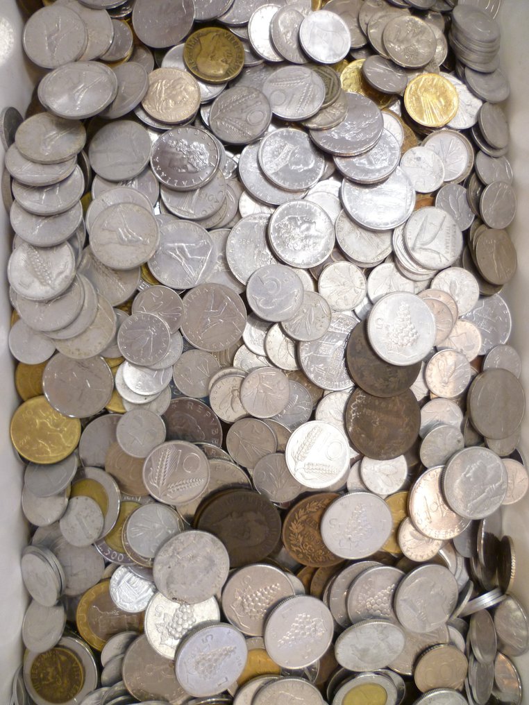 Ιταλία, Σαν Μαρίνο, Βατικάνο. Lotto 5 Kg monete miste 1860-1990 circa  (χωρίς τιμή ασφαλείας) #4.3
