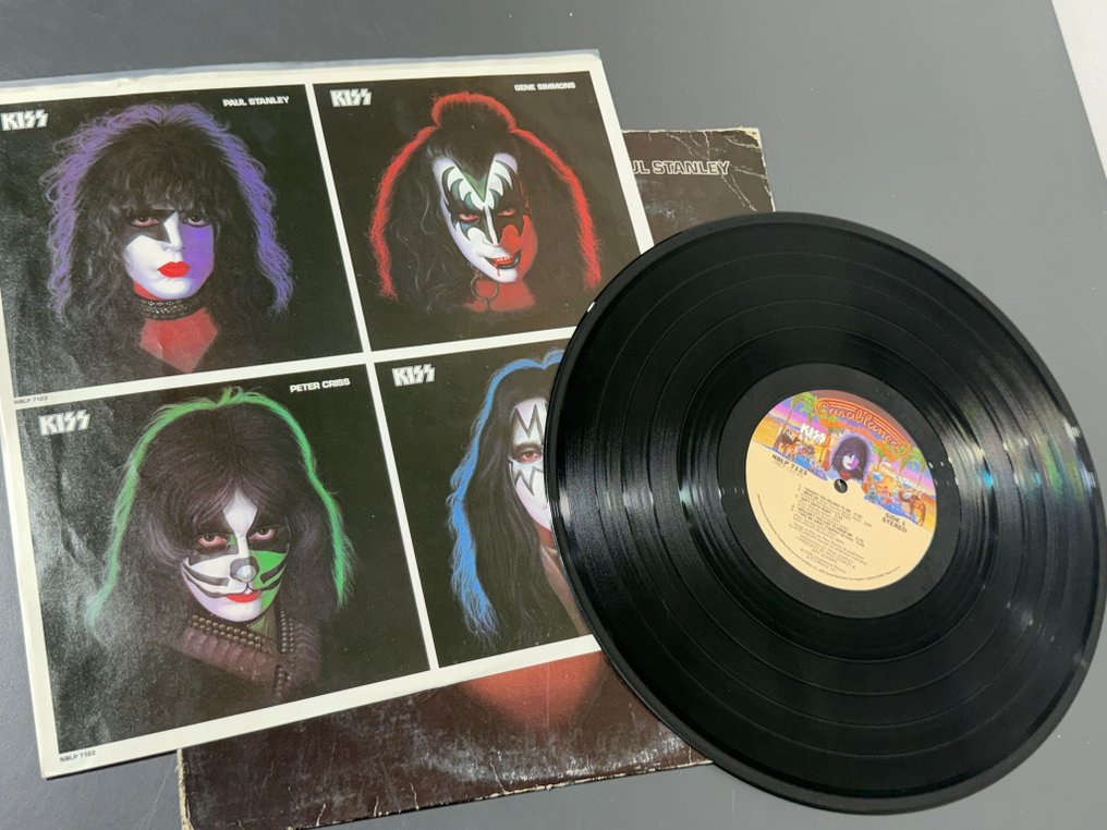 KISS - Peter Criss, Gene Simmons & Paul Stanley (1st USA pressings!) - Flere titler - LP-album (flere elementer) - 1978 #4.3