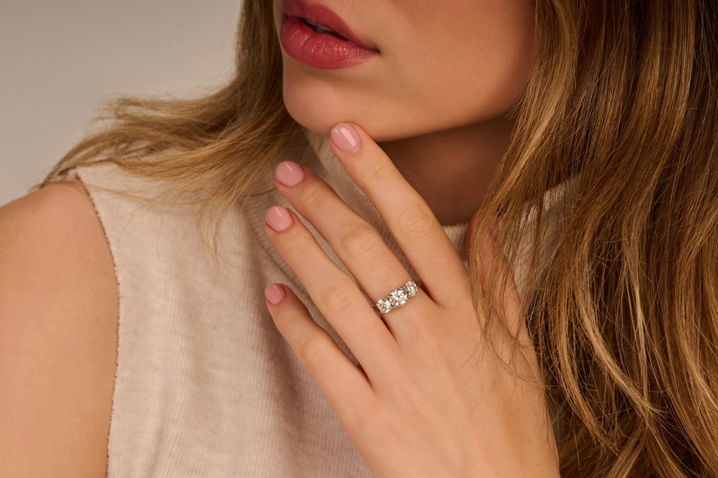 Δαχτυλίδι - 14 καράτια Λευκός χρυσός - 2.03ct. tw. Διαμάντι (Εργαστηριακής καλλιέργειας) - Διαμάντι #2.1