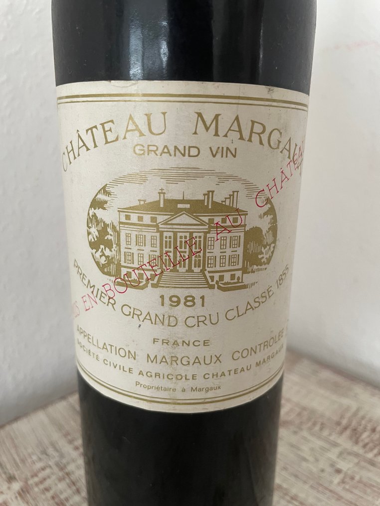 1981 Chateau Margaux - Margaux 1er Grand Cru Classé - 1 Pullo (0.75L) #1.0