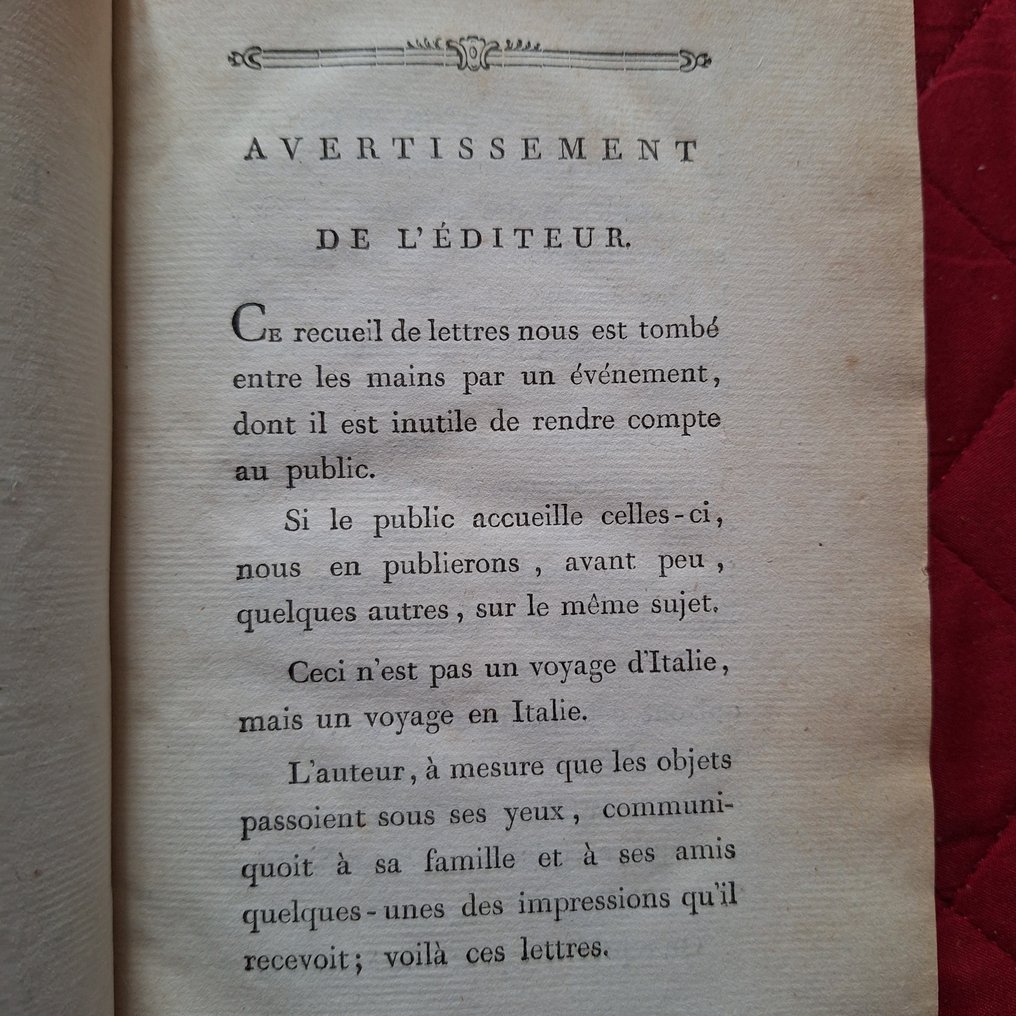 C. M. Dupatty - Lettres sur l'Italie. - 1788 #2.1