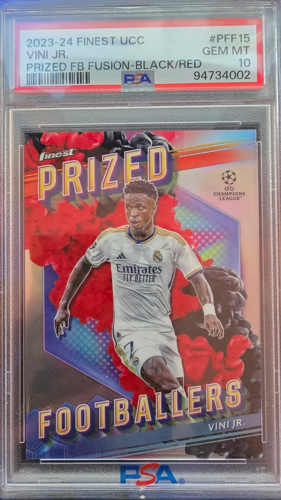2023/24 Topps Finest Vini Jr. #PFF15 Parallelkort, Graded card - PSA 10 - 1 Graded card #2.1