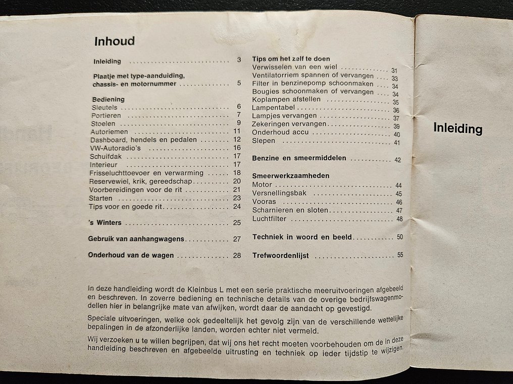 Volkswagenwerk AG - Handleiding VW bedrijfswagen - 1969 #2.1