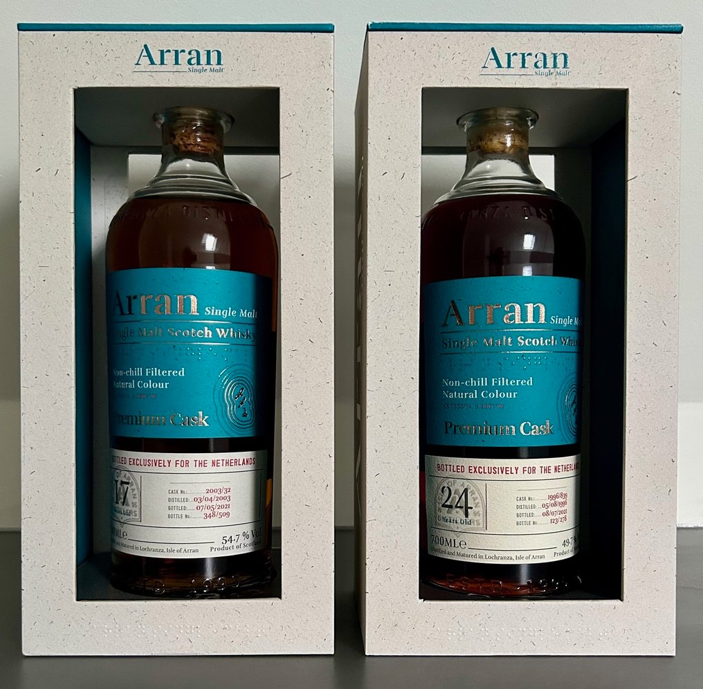 Arran 1996 24 years old Premium Cask  - b. 2021  - 700 ml - 2 sticle #1.0