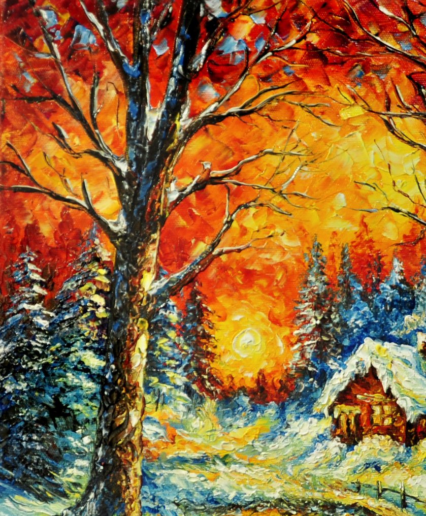 Olga Nowak (1956-) - Winter walk #2.1