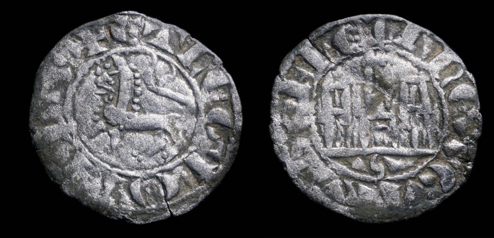 卡斯蒂利亚王国. Alfonso X (1252-1284). Pepion Ceca Sevilla (BAU 420) (没有保留价) #1.0