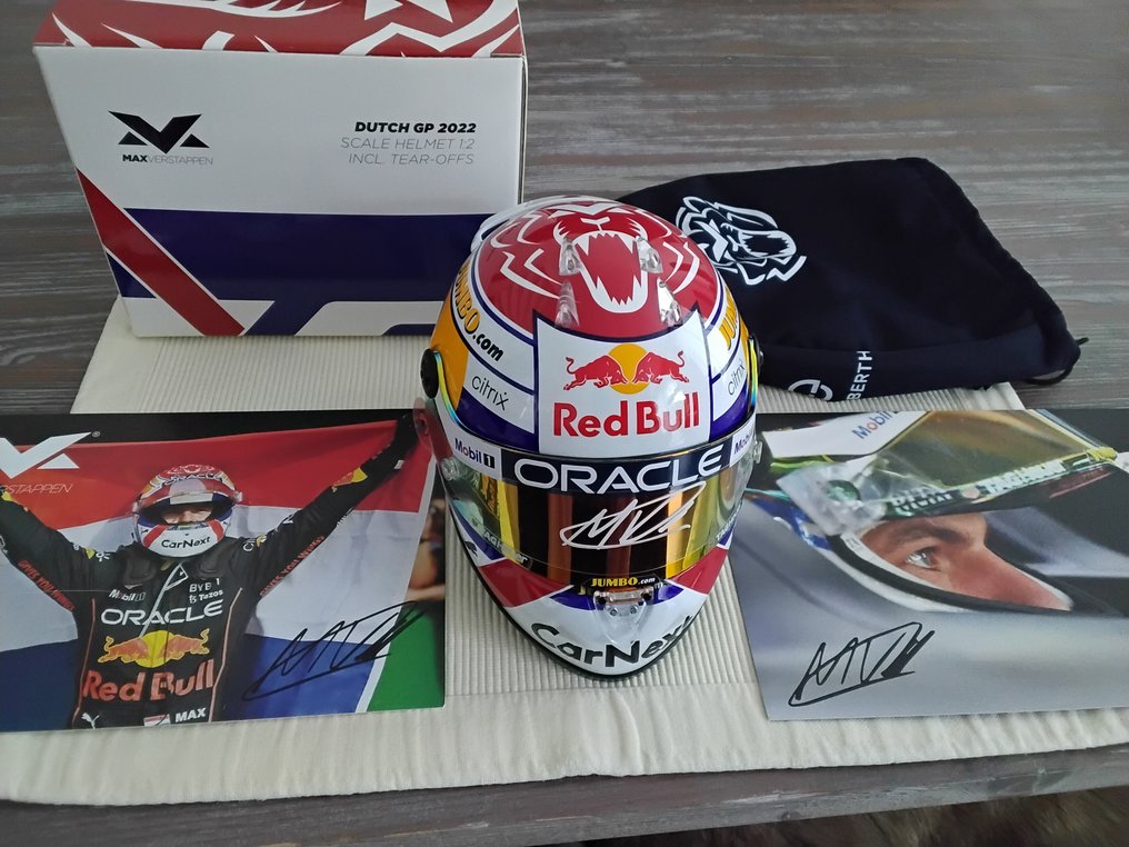 1:2 - Αγωνιστικό αυτοκίνητο μοντελισμού - Schubert Max Verstappen helmet Dutch Gp 2022 - Υπογραφή Περιορισμένης Έκδοσης #4.3