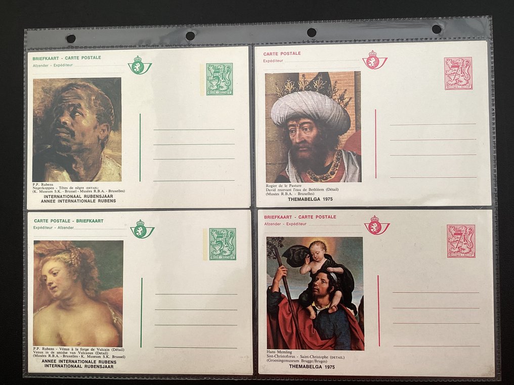 比利時  - 收藏明信片259张，装在环形相册中 #2.1