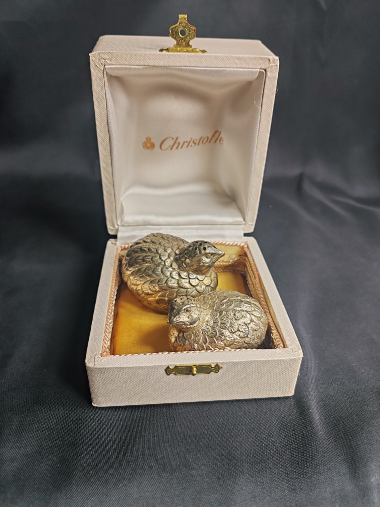 鹽及胡椒瓶 (2) - 鳗鱼 - 鍍銀 #1.0