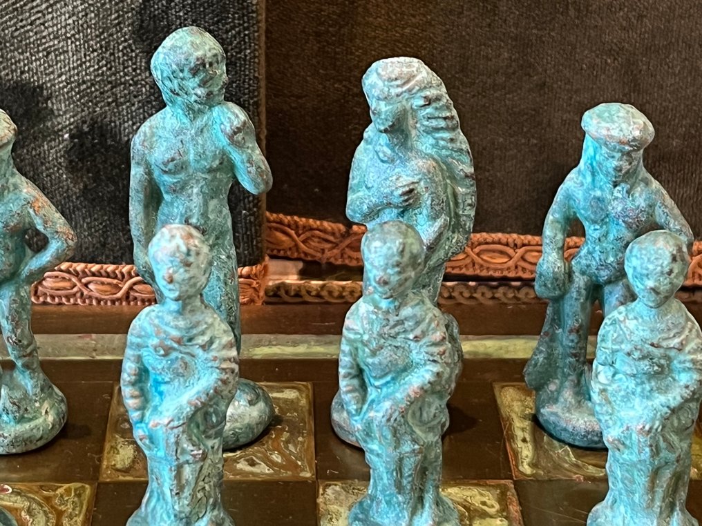 Sjakk sett - gull/ bronse #1.0