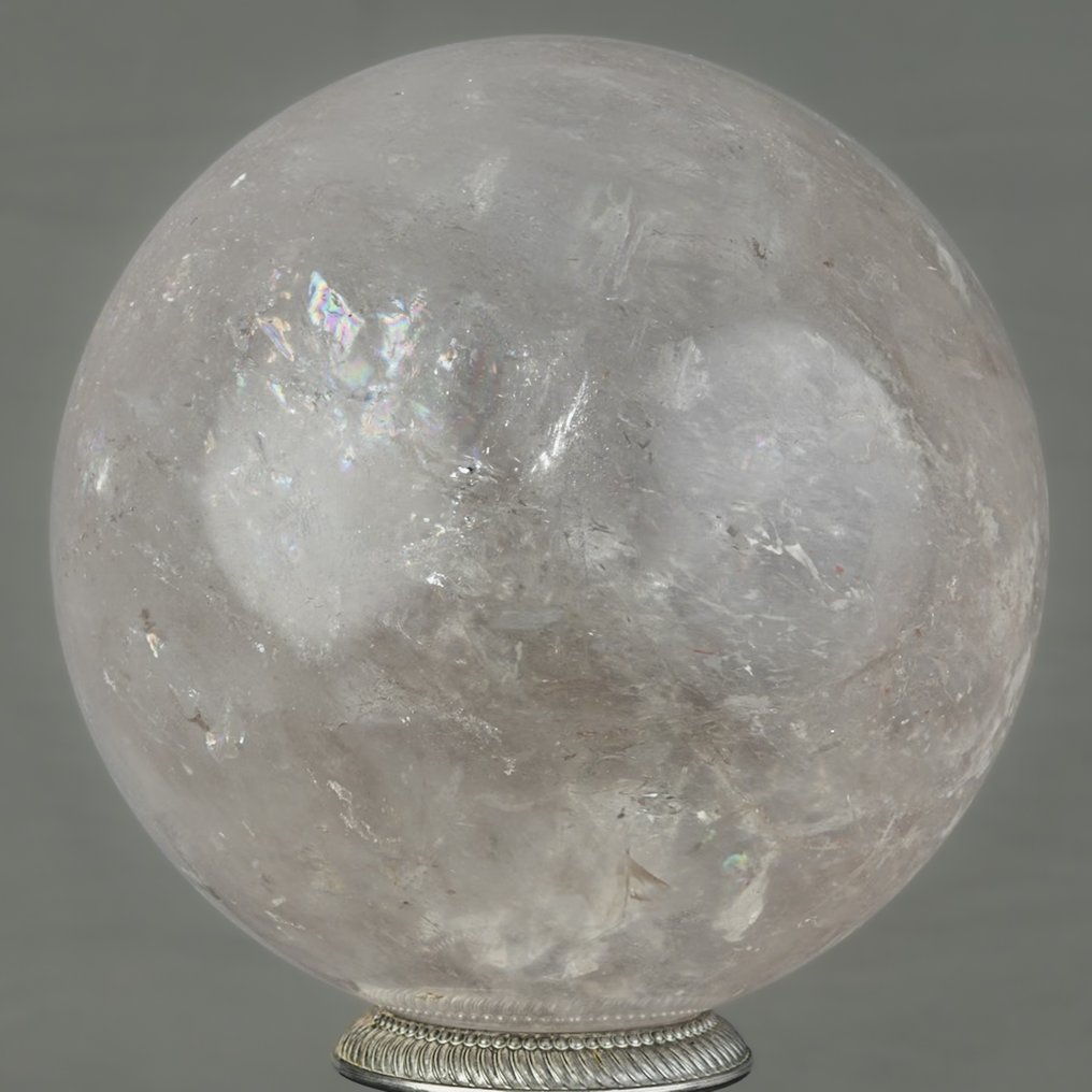 精细的山水晶球 水晶 - 高度: 13.9 cm - 宽度: 13.9 cm- 3730 g #1.0