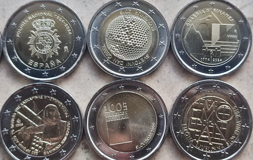 Ευρώπη. 2 Euro 2008/2025 (25 moedas)  (χωρίς τιμή ασφαλείας) #2.1