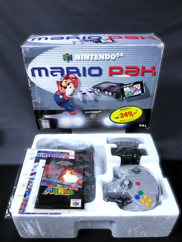 Nintendo - Nintendo 64 - Complete Set Nintendo 64 Mario Pak Edition + Super Mario 64 - Κονσόλα βιντεοπαιχνιδιών - Στην αρχική του συσκευασία #2.1