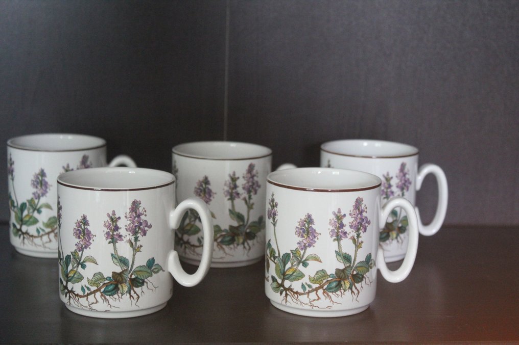 Villeroy & Boch - Botanica - Φλιτζάνι (5) - Botanica - Πορσελάνη - 5 κύπελλα με ένα αυτί. #1.0