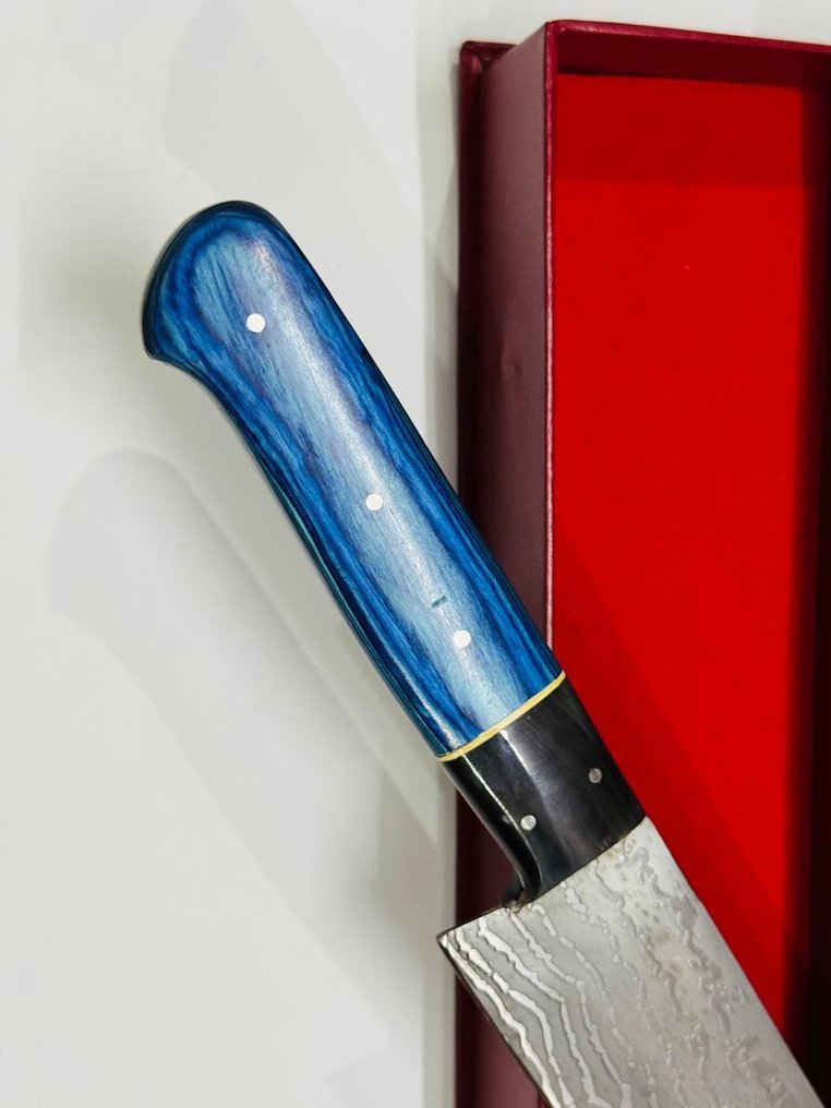 厨刀 - Santoku -  日本三德刀（0114） - VG 10钢少钢与环氧手柄 - 日本 - 日本的 Santuko Knife #3.2