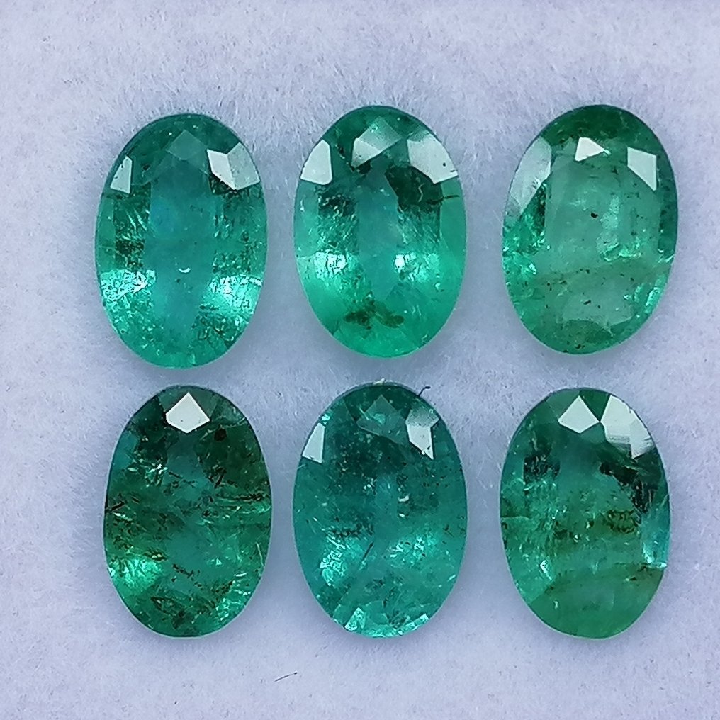 6 pcs  绿色 祖母绿  - 2.34 ct - 西班牙宝石学院（IGE） #1.0
