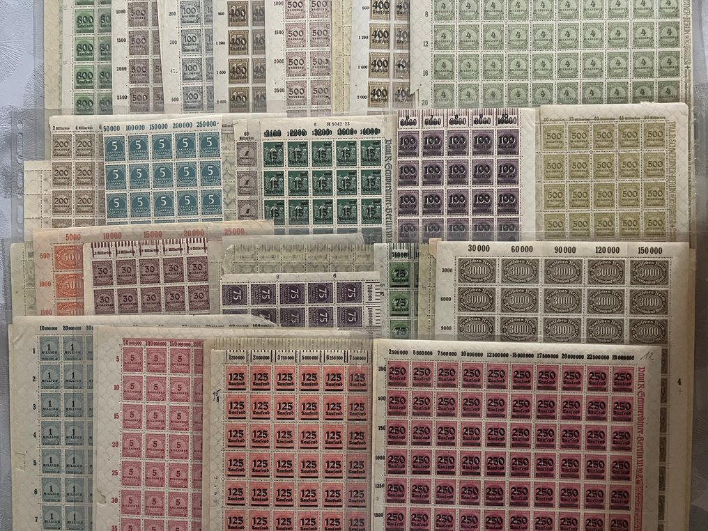 Γερμανική Αυτοκρατορία  - Γερμανική Αυτοκρατορία, ποικίλοι τόξοι και τμήματα τόξων «Πληθωρισμός» άθικτα ** Πάνω από 3500 #1.0