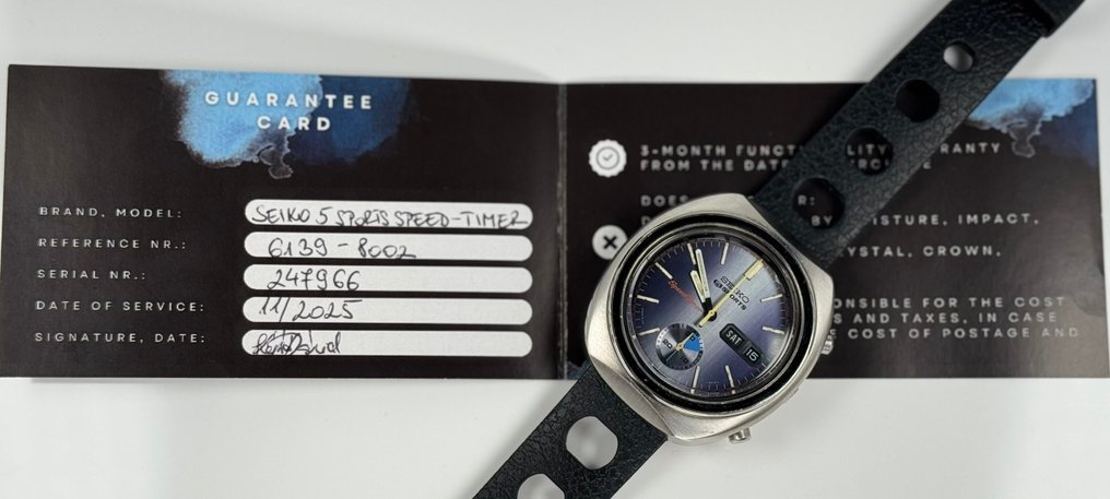 Seiko - 5 Sports Speed-Timer Chronograph - Ingen mindstepris - 6139-8002 - Mænd - 1972 #2.1