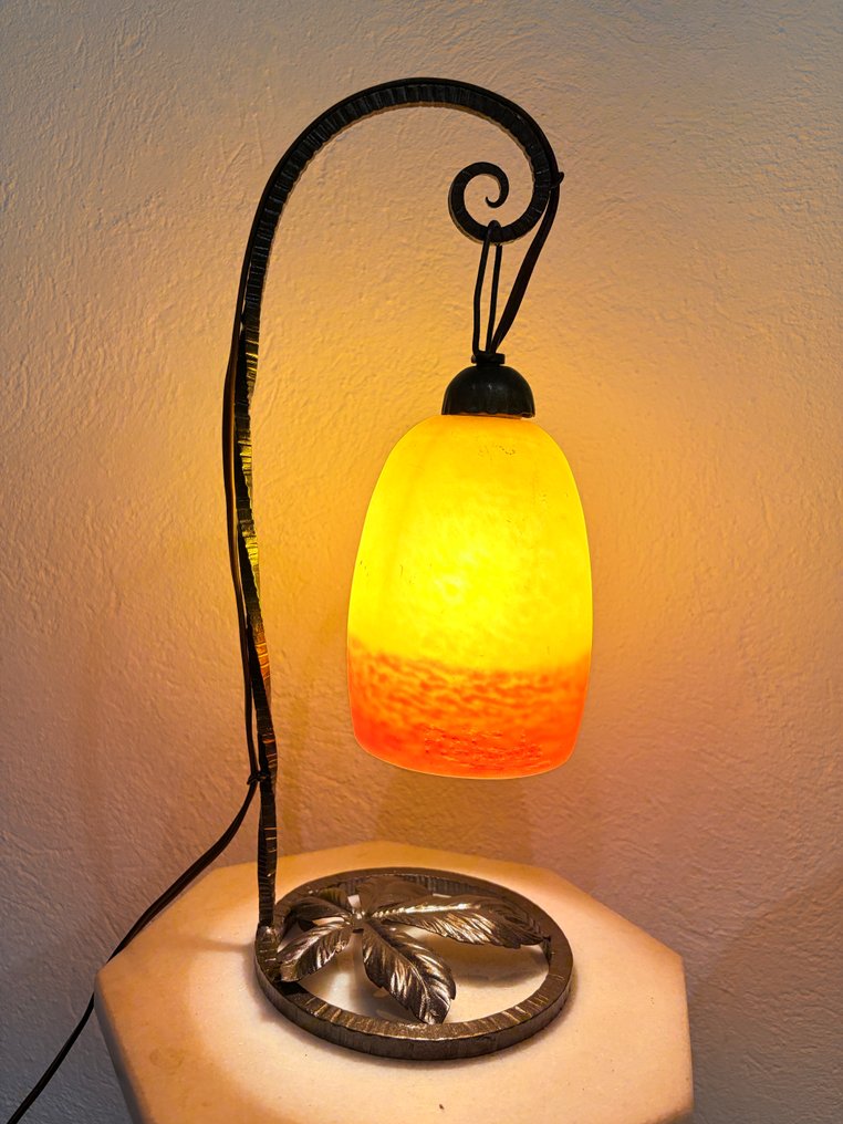 Rethondes - Candeeiro de mesa - Patte de verre, Ferro forjado #1.0