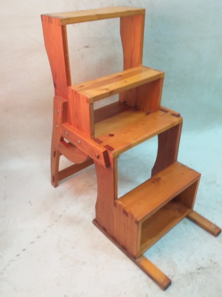 Silla - Madera - Escalón de biblioteca/asiento #2.1