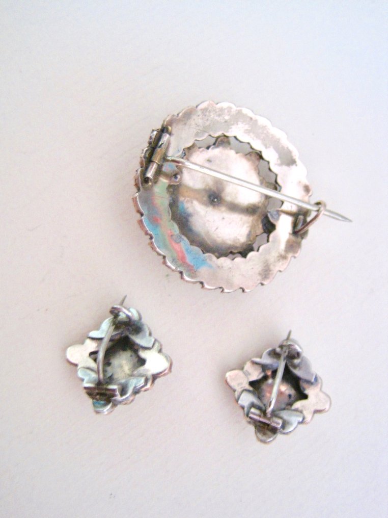 χωρίς τιμή ασφαλείας - Σετ κοσμημάτων 3 τεμαχίων Gold-plated - ρουμπίνια #4.3