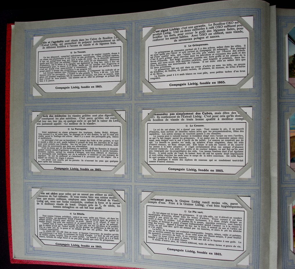 2 本 Liebig 相册,600 张卡片(法语,比利时) - 明信片相册 (600) - 1963-1934 #4.3