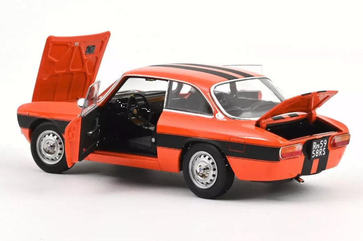 Norev 1:18 - Modell sedan - Alfa Romeo 2000 GT Veloce 1973 Alfaholics F&F 4 aperture - NV187918 #1.0