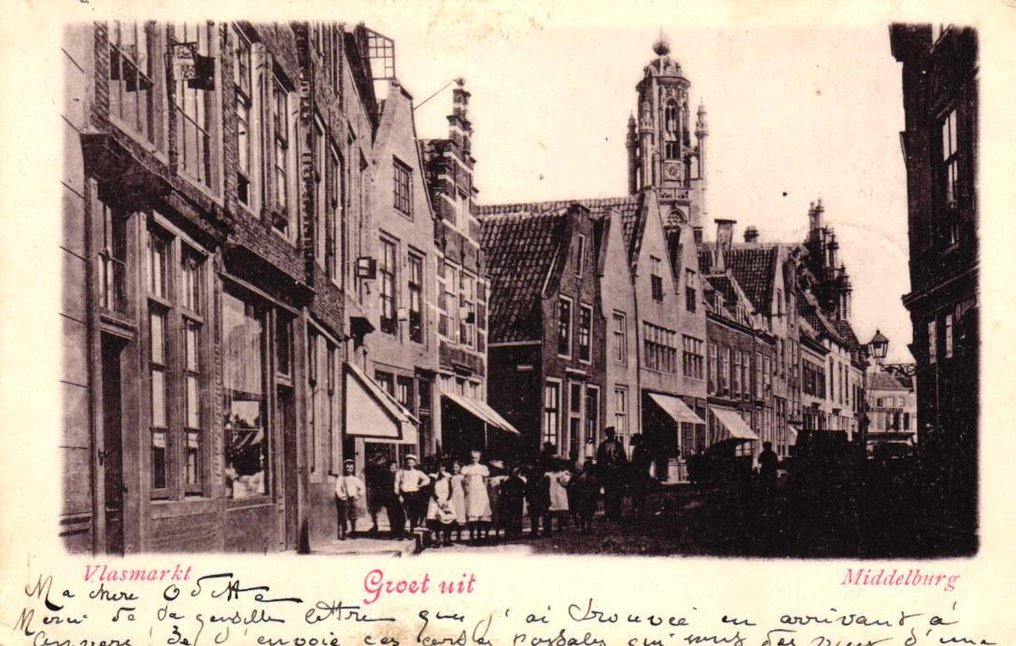 荷兰 - 城市和景观 - 米德尔堡市 - 泳兰省 - 旧地图 - 明信片 (143) - 1899-1929 #3.2