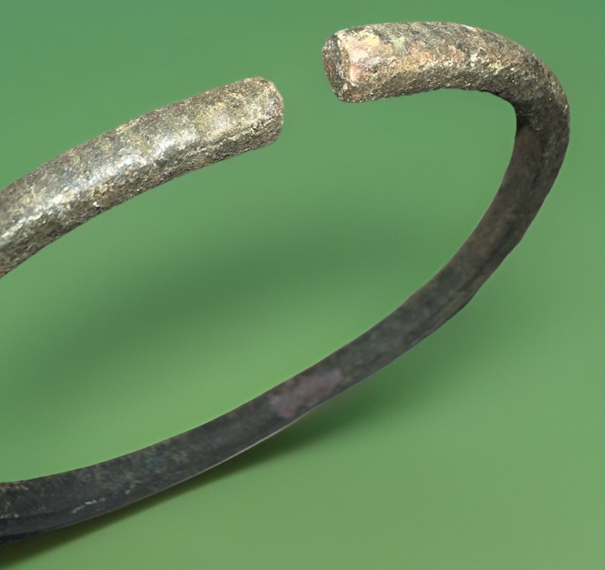 Rautakausi Pronssi Bangle, 500 eaa (Ei pohjahintaa) #4.3