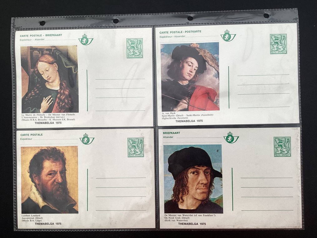 比利時  - 收藏明信片259张，装在环形相册中 #1.0